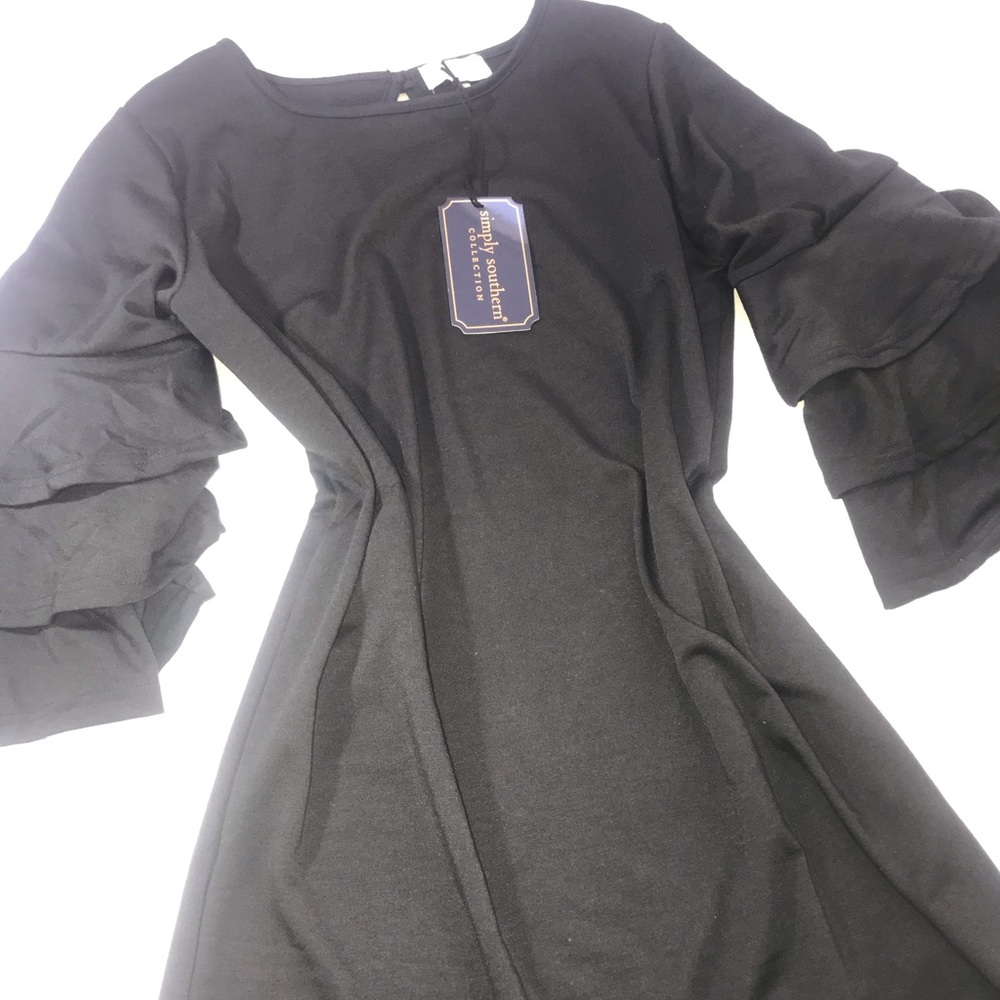 Simply southern amazing black dress medium nwt